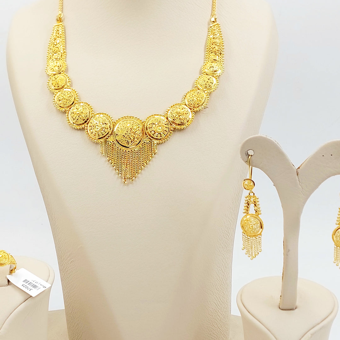 21K طقم كليوبترا اكسترا-مجوهرات الشيخ سعيد-Saeed Jewelry 