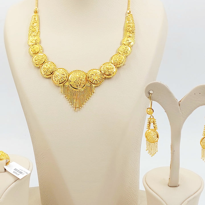21K طقم كليوبترا اكسترا-مجوهرات الشيخ سعيد-Saeed Jewelry 