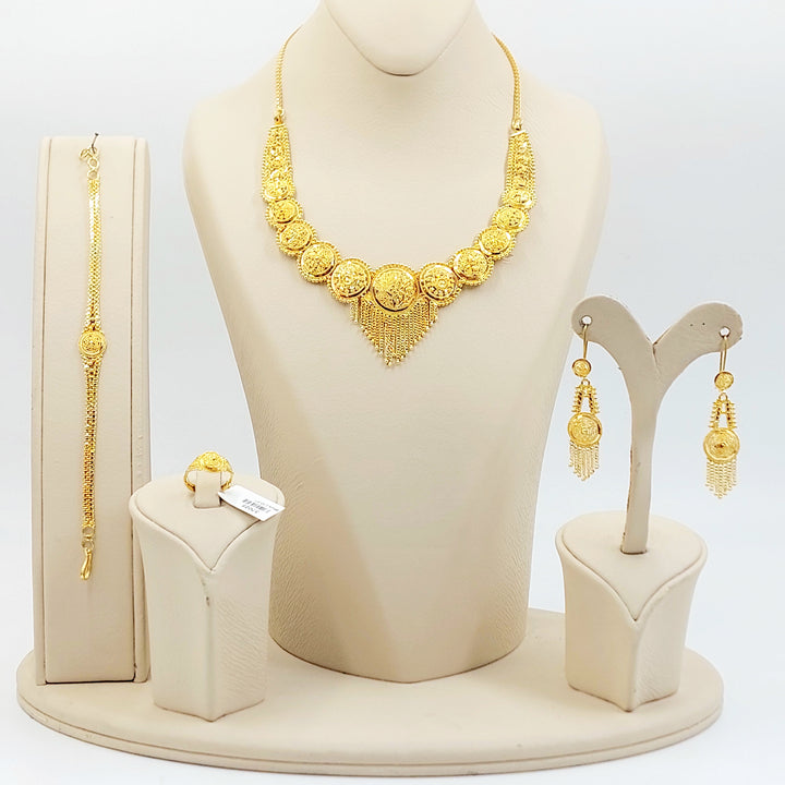 21K طقم كليوبترا اكسترا-مجوهرات الشيخ سعيد-Saeed Jewelry 
