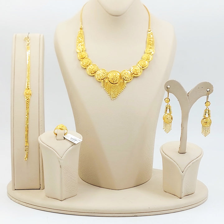21K طقم كليوبترا اكسترا-مجوهرات الشيخ سعيد-Saeed Jewelry 