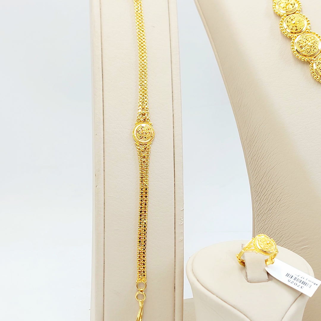 21K طقم كليوبترا اكسترا-مجوهرات الشيخ سعيد-Saeed Jewelry 