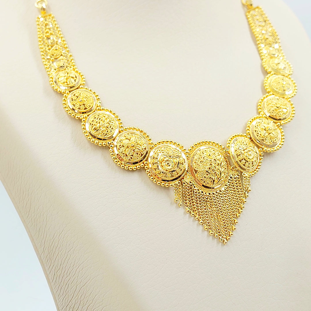 21K طقم كليوبترا اكسترا-مجوهرات الشيخ سعيد-Saeed Jewelry 