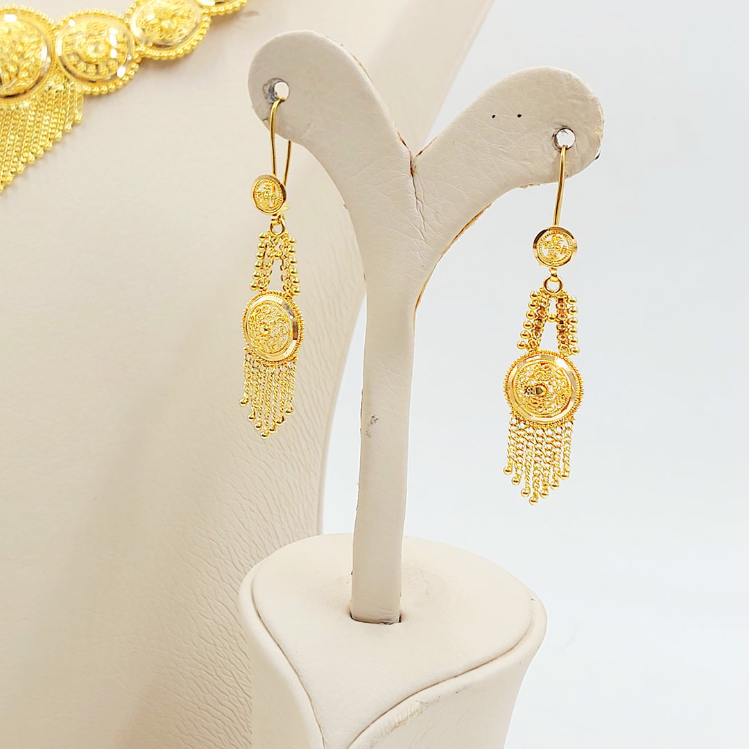 21K طقم كليوبترا اكسترا-مجوهرات الشيخ سعيد-Saeed Jewelry 