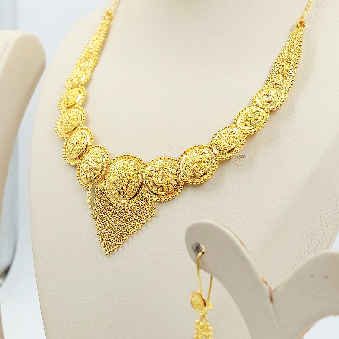 21K طقم كليوبترا اكسترا-مجوهرات الشيخ سعيد-Saeed Jewelry 