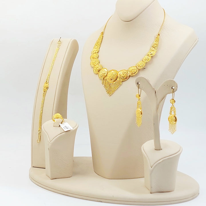 21K طقم كليوبترا اكسترا-مجوهرات الشيخ سعيد-Saeed Jewelry 