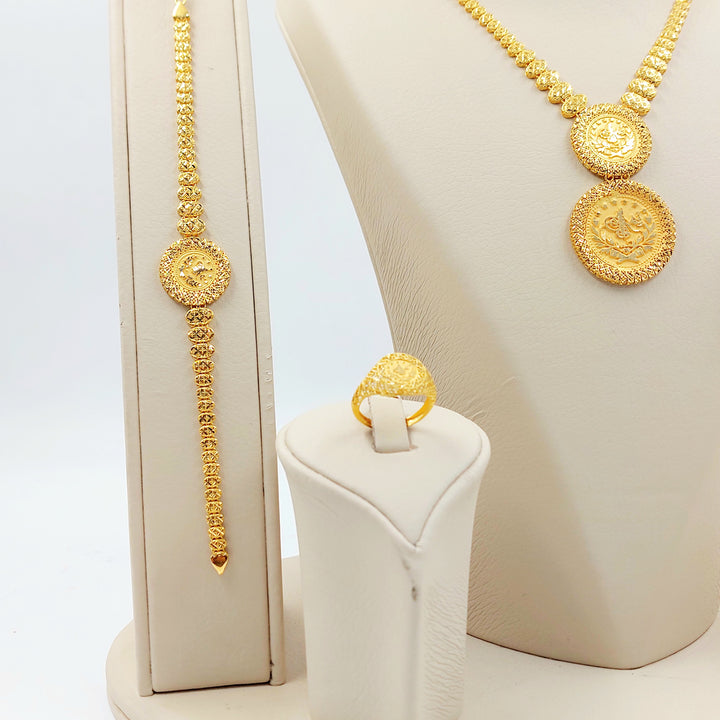 21K طقم رشادي اكسترا-مجوهرات الشيخ سعيد-Saeed Jewelry 