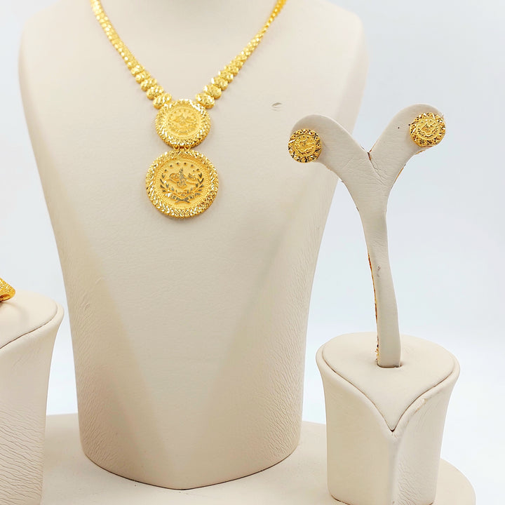 21K طقم رشادي اكسترا-مجوهرات الشيخ سعيد-Saeed Jewelry 