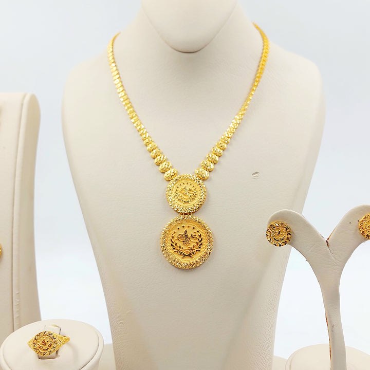 21K طقم رشادي اكسترا-مجوهرات الشيخ سعيد-Saeed Jewelry 