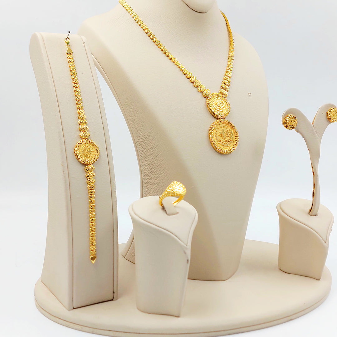 21K طقم رشادي اكسترا-مجوهرات الشيخ سعيد-Saeed Jewelry 