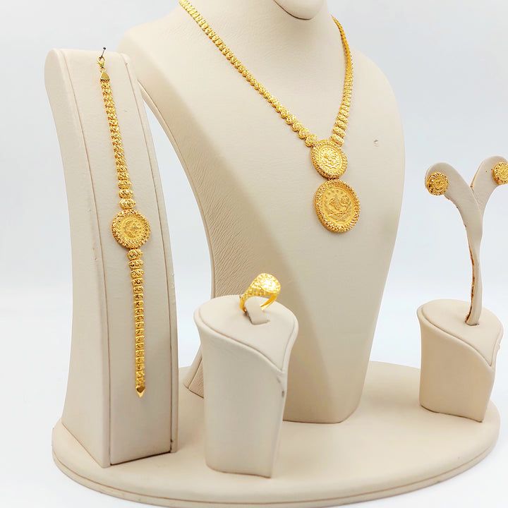 21K طقم رشادي اكسترا-مجوهرات الشيخ سعيد-Saeed Jewelry 