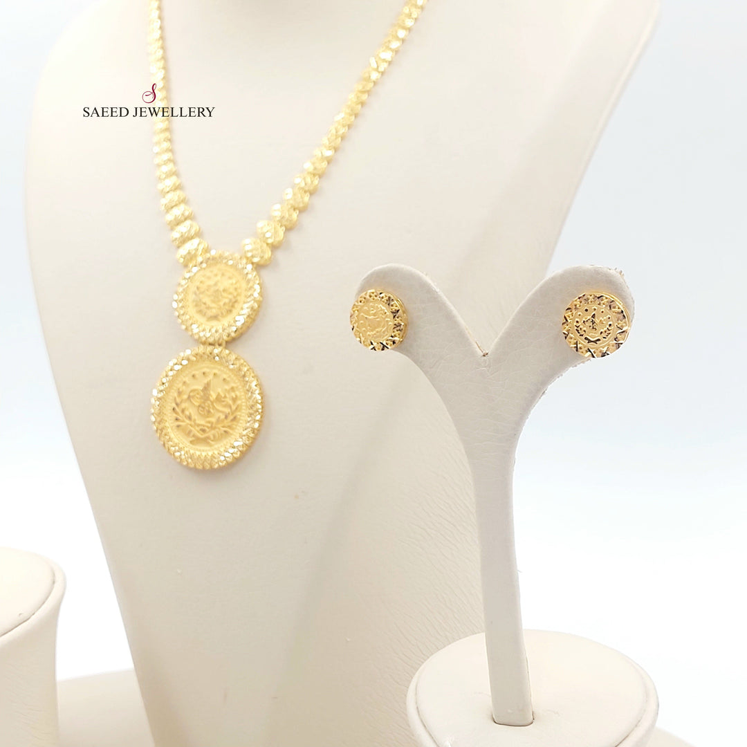 21K طقم رشادي اكسترا-مجوهرات الشيخ سعيد-Saeed Jewelry 