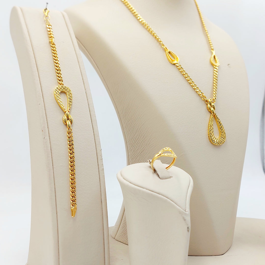 21K طقم اكسترا-مجوهرات الشيخ سعيد-Saeed Jewelry 