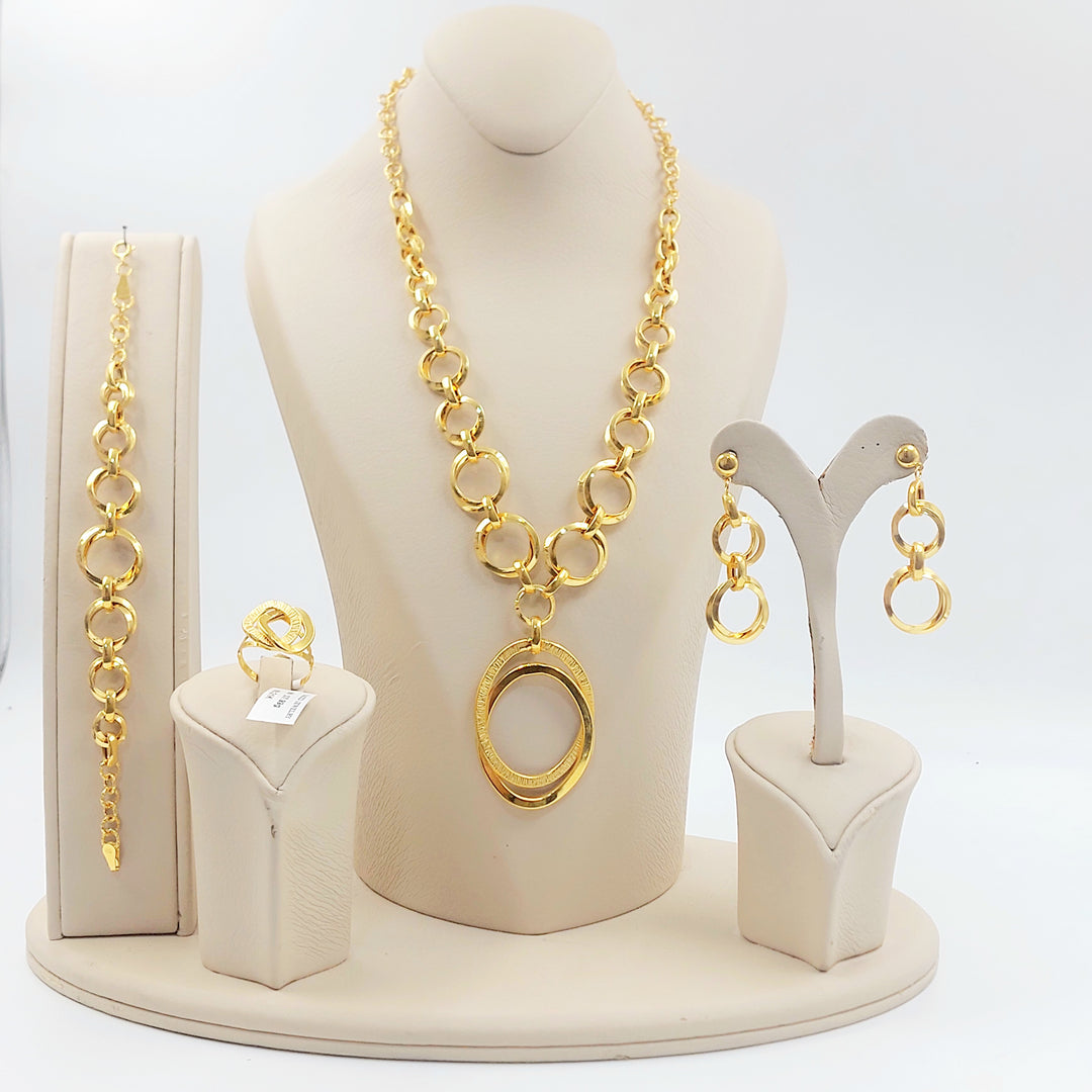 21K طقم تافت اكسترا-مجوهرات الشيخ سعيد-Saeed Jewelry 