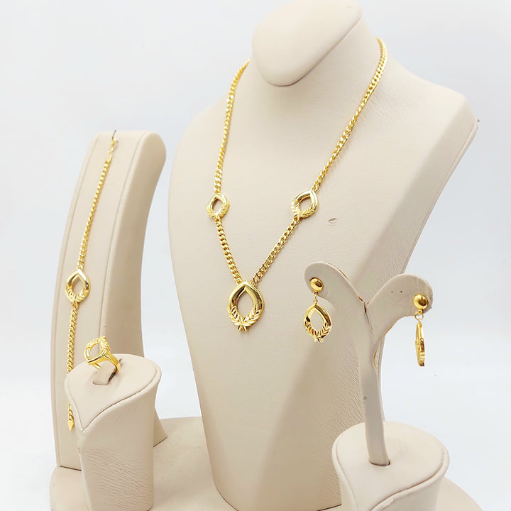 21K طقم دمعة اكسترا-مجوهرات الشيخ سعيد-Saeed Jewelry 