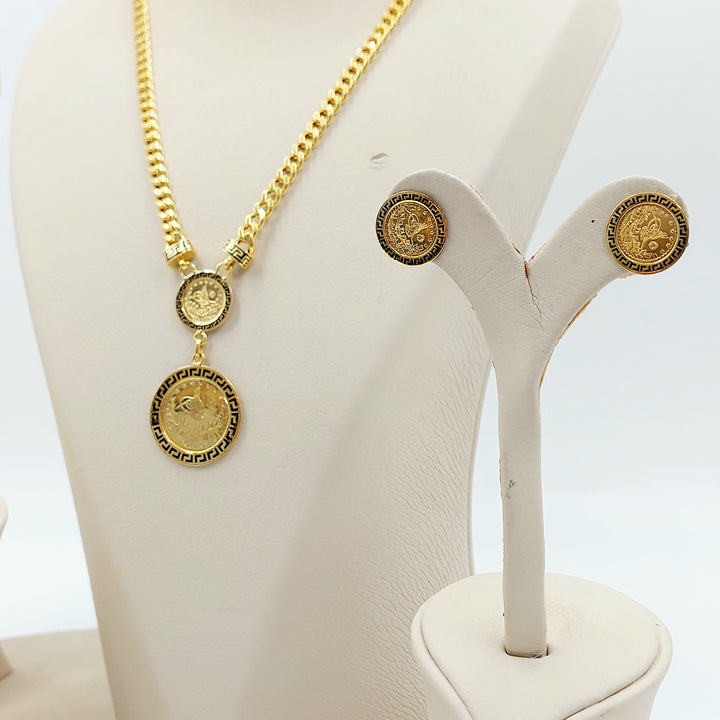 21K طقم رشادي مينا-مجوهرات الشيخ سعيد-Saeed Jewelry 