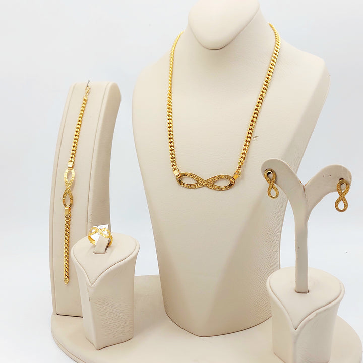 21K طقم انفينيتي-مجوهرات الشيخ سعيد-Saeed Jewelry 