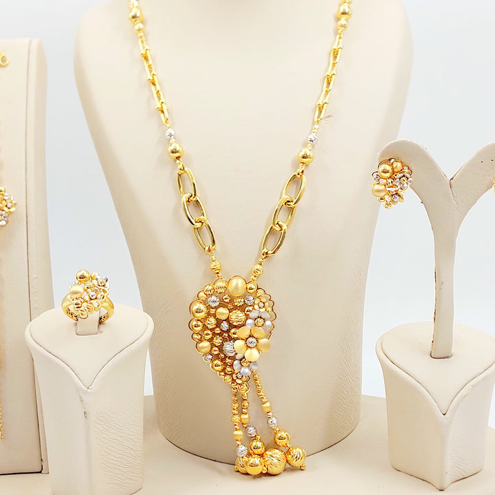 21K طقم رشادي ناعم-مجوهرات الشيخ سعيد-Saeed Jewelry 