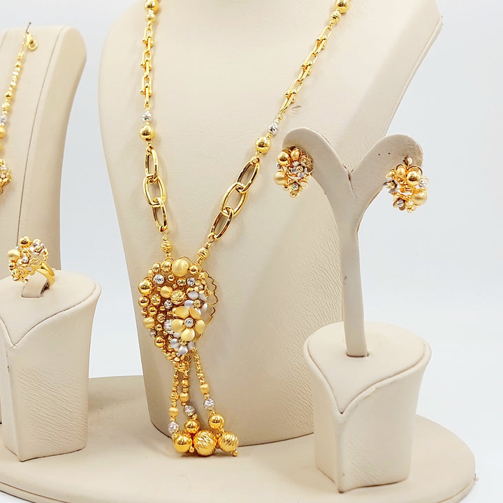 21K طقم رشادي ناعم-مجوهرات الشيخ سعيد-Saeed Jewelry 