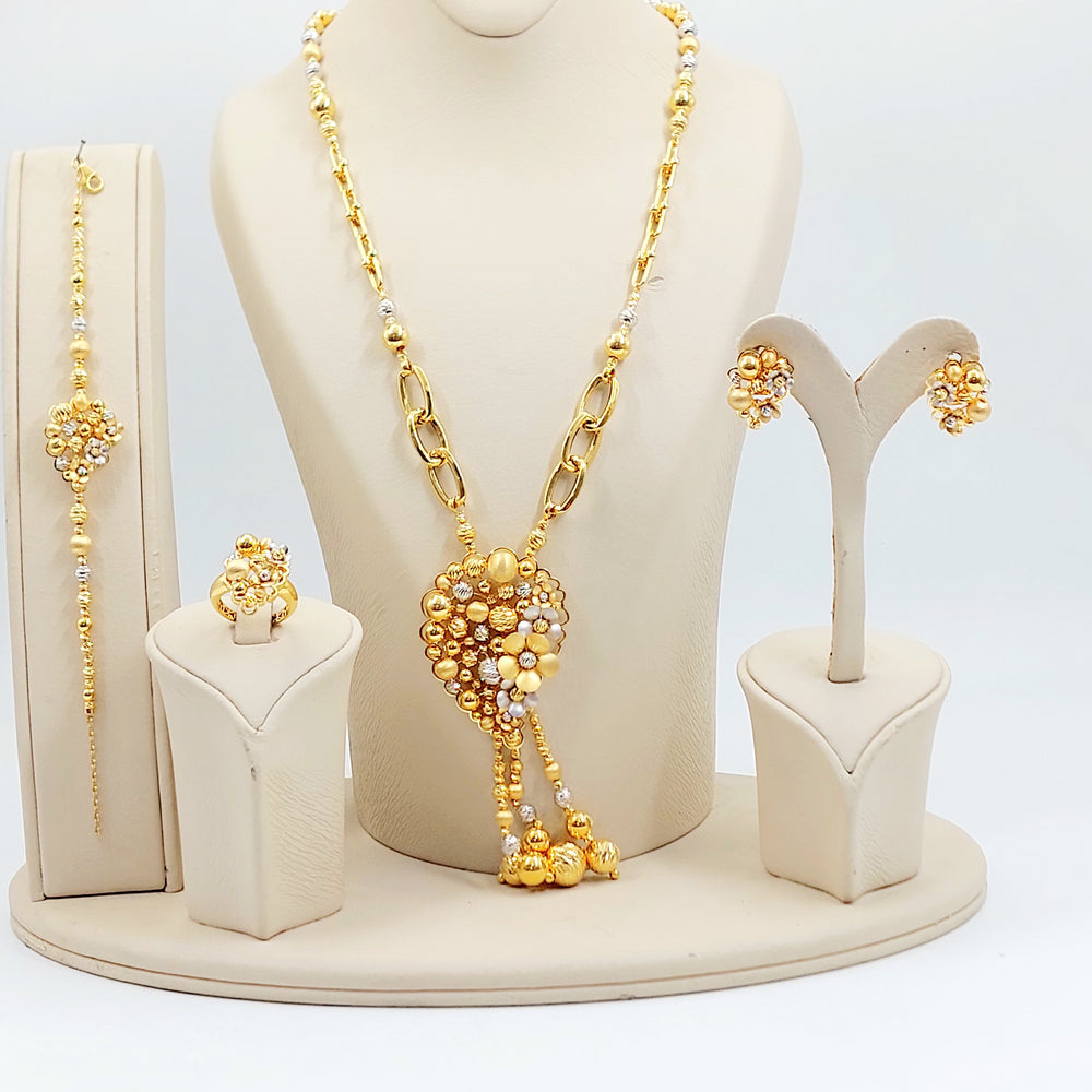 21K طقم رشادي ناعم-مجوهرات الشيخ سعيد-Saeed Jewelry 