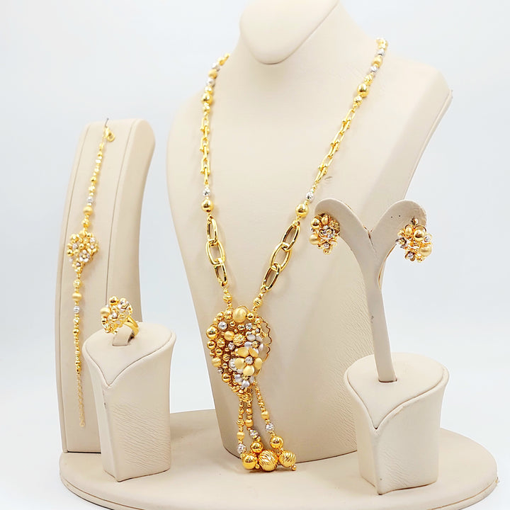 21K طقم رشادي ناعم-مجوهرات الشيخ سعيد-Saeed Jewelry 