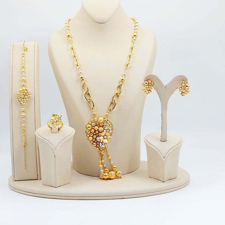 21K طقم رشادي ناعم-مجوهرات الشيخ سعيد-Saeed Jewelry 