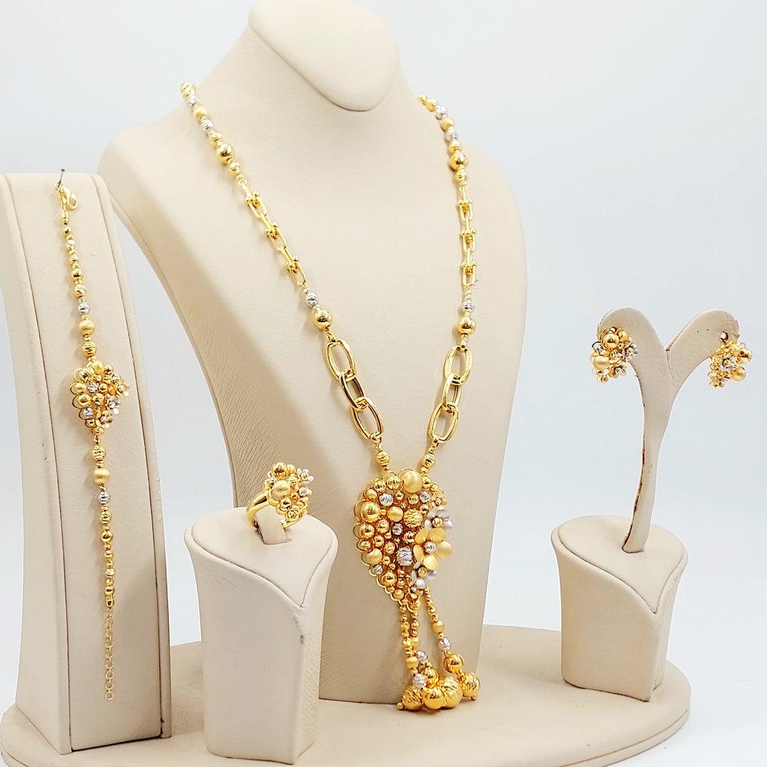 21K طقم رشادي ناعم-مجوهرات الشيخ سعيد-Saeed Jewelry 