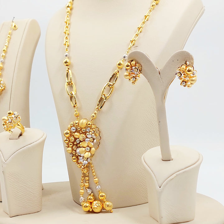 21K طقم رشادي ناعم-مجوهرات الشيخ سعيد-Saeed Jewelry 