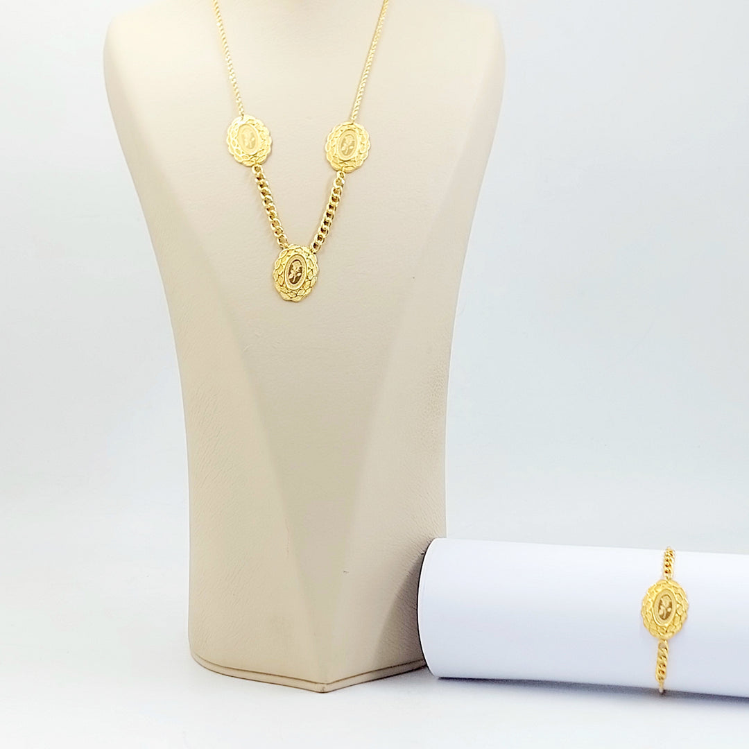 21K طقم اونصه-مجوهرات الشيخ سعيد-Saeed Jewelry 