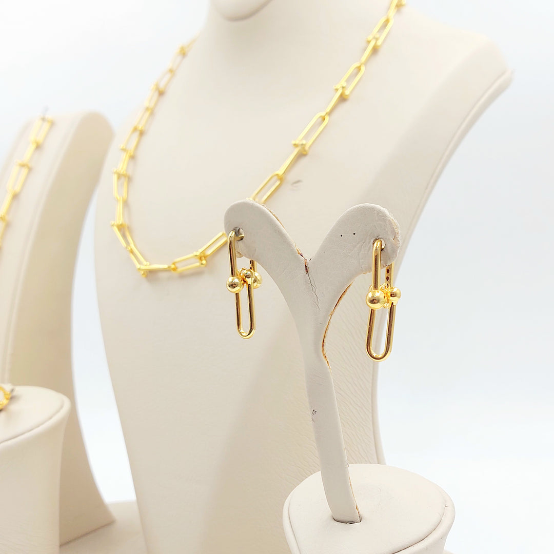 21K طقم بيبر كليب-مجوهرات الشيخ سعيد-Saeed Jewelry 