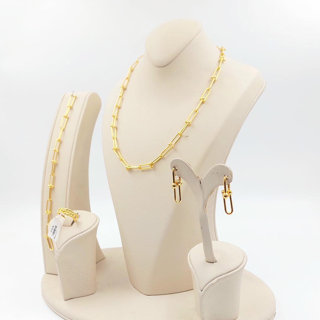 21K طقم بيبر كليب-مجوهرات الشيخ سعيد-Saeed Jewelry 