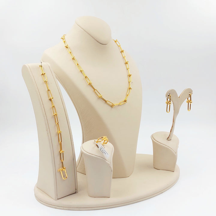 21K طقم بيبر كليب-مجوهرات الشيخ سعيد-Saeed Jewelry 
