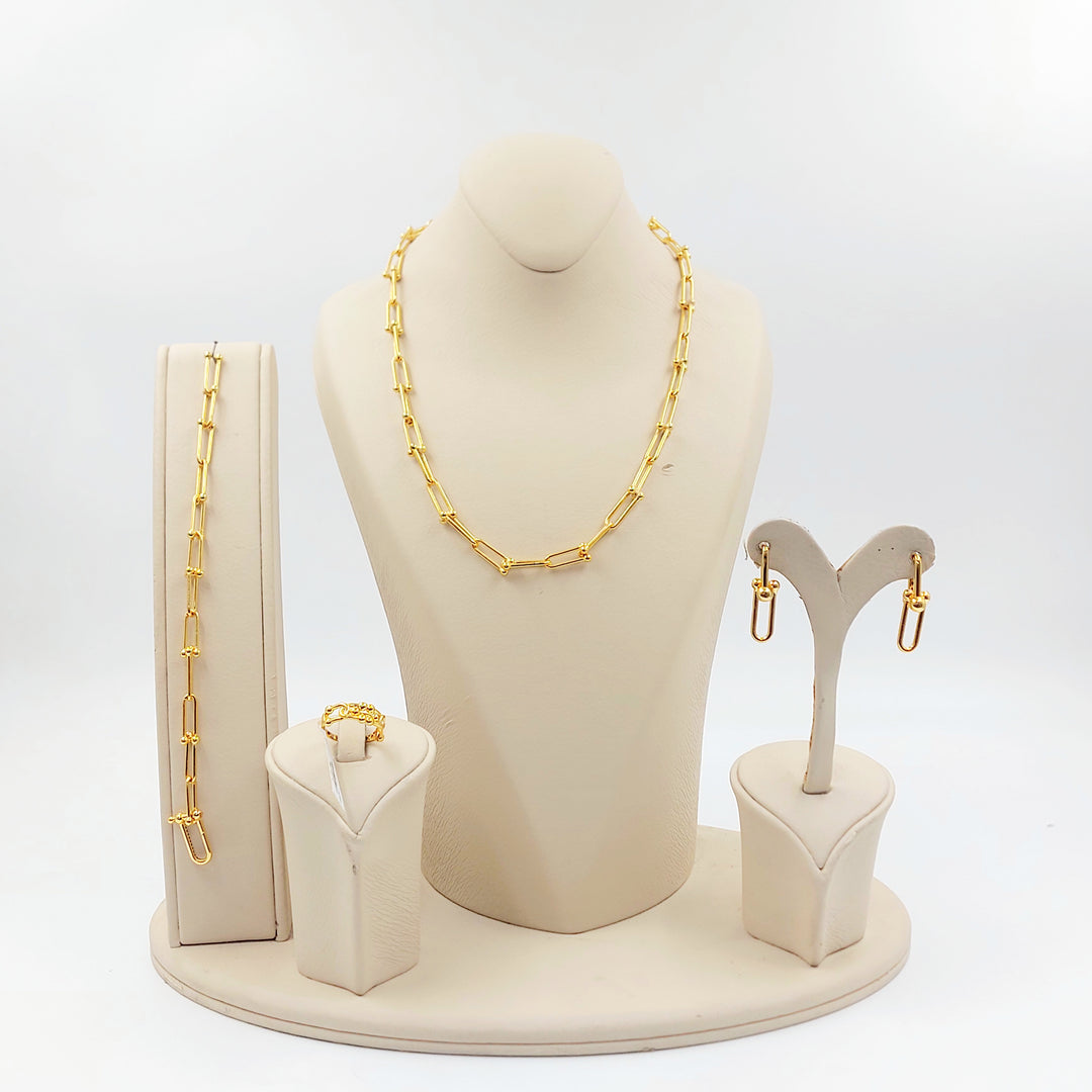 21K طقم بيبر كليب-مجوهرات الشيخ سعيد-Saeed Jewelry 