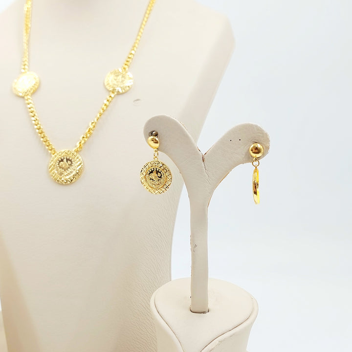 21K طقم جنزير رشادي-مجوهرات الشيخ سعيد-Saeed Jewelry 