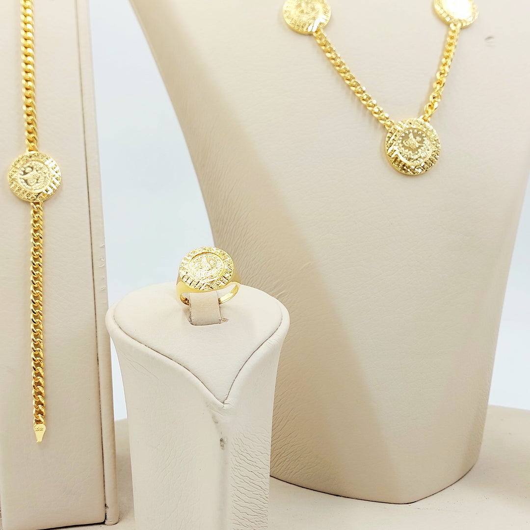 21K طقم جنزير رشادي-مجوهرات الشيخ سعيد-Saeed Jewelry 