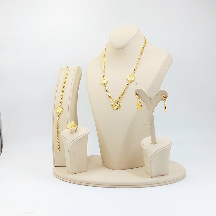 21K طقم جنزير رشادي-مجوهرات الشيخ سعيد-Saeed Jewelry 