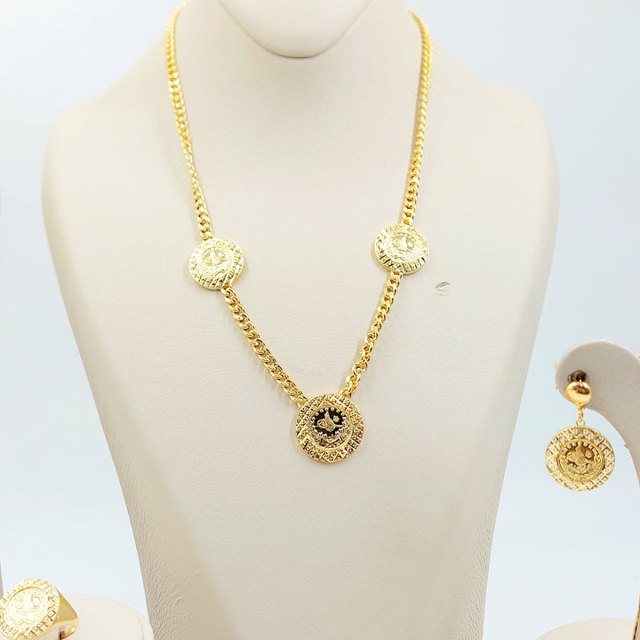 21K طقم جنزير رشادي-مجوهرات الشيخ سعيد-Saeed Jewelry 