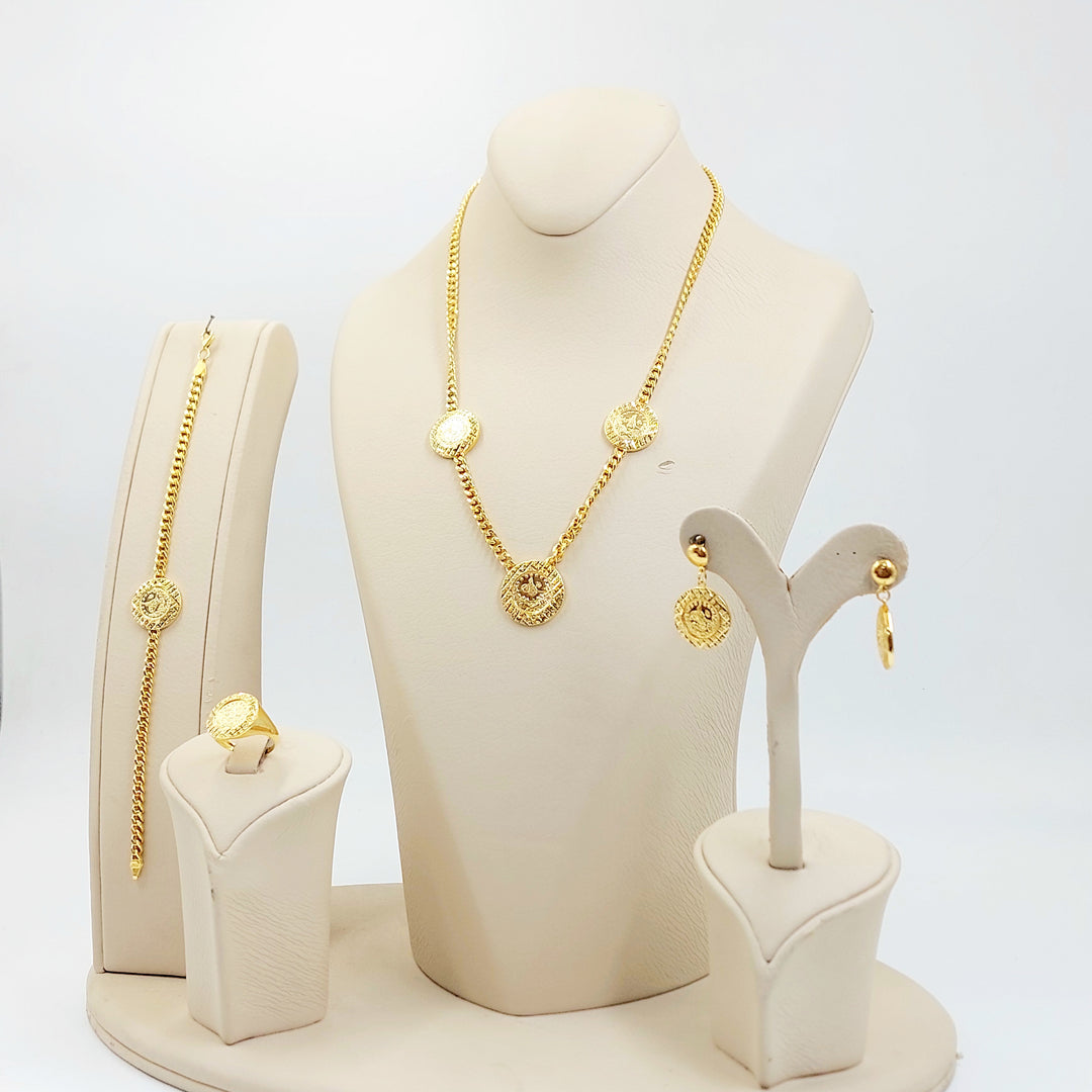 21K طقم جنزير رشادي-مجوهرات الشيخ سعيد-Saeed Jewelry 
