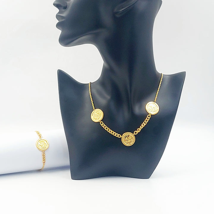 21K طقم رشادي-مجوهرات الشيخ سعيد-Saeed Jewelry 