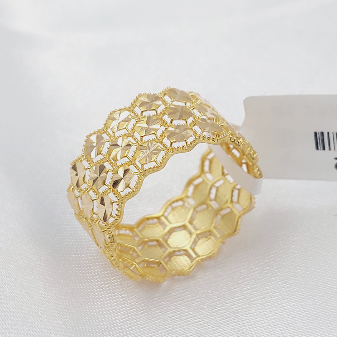 21K ذبلة خلية النحل-مجوهرات الشيخ سعيد-Saeed Jewelry 