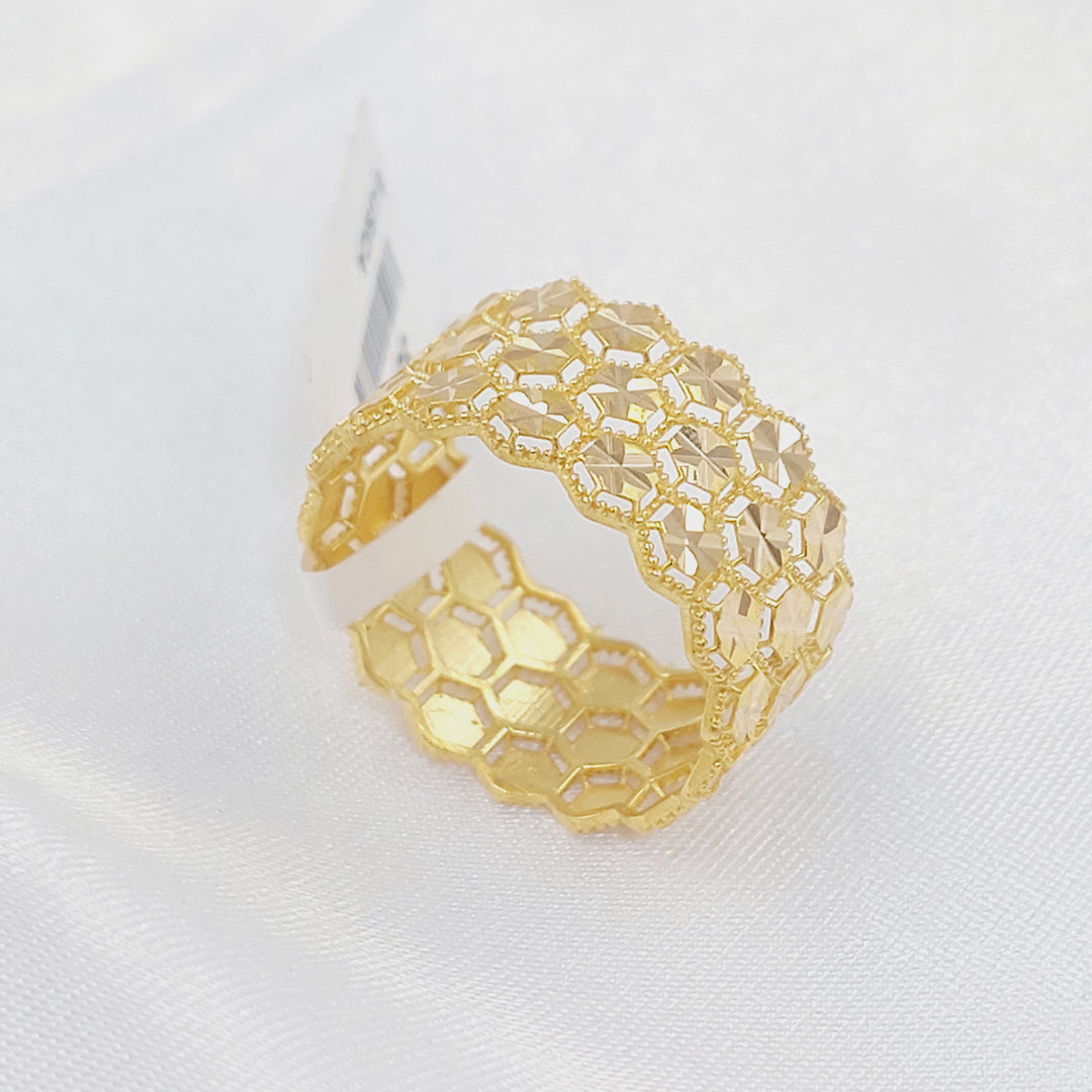 21K ذبلة خلية النحل-مجوهرات الشيخ سعيد-Saeed Jewelry 