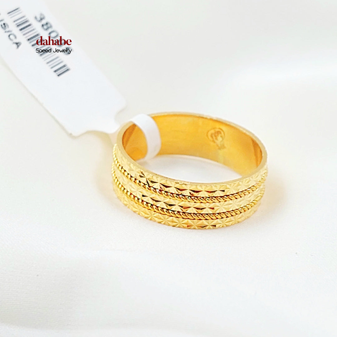 21K ذبلة نقش اكسترا-مجوهرات الشيخ سعيد-Saeed Jewelry 