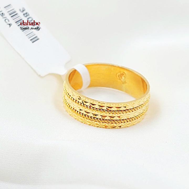 21K ذبلة نقش اكسترا-مجوهرات الشيخ سعيد-Saeed Jewelry 