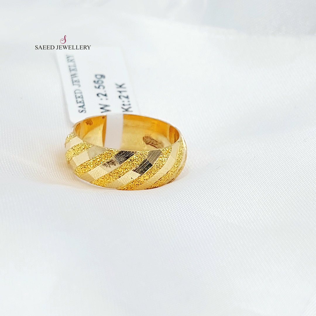 21K ذبلة نقش-مجوهرات الشيخ سعيد-Saeed Jewelry 