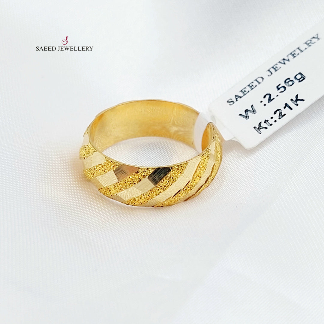 21K ذبلة نقش-مجوهرات الشيخ سعيد-Saeed Jewelry 