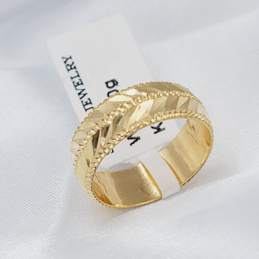 21K ذبلة سي ان سي ورق الشجر-مجوهرات الشيخ سعيد-Saeed Jewelry 