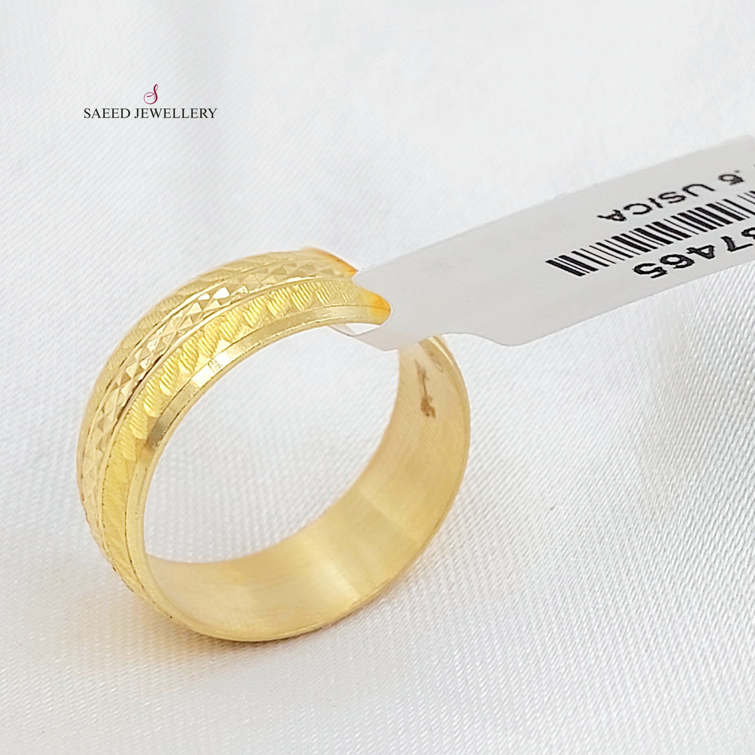 21K ذبلة سي ان سي ناعم-مجوهرات الشيخ سعيد-Saeed Jewelry 