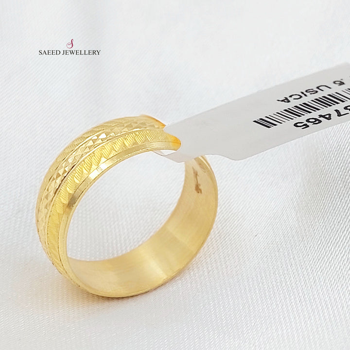 21K ذبلة سي ان سي ناعم-مجوهرات الشيخ سعيد-Saeed Jewelry 