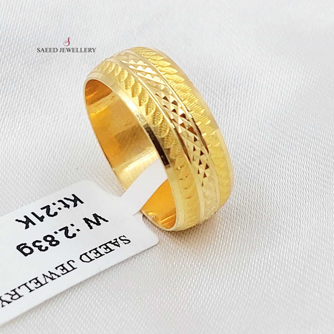 21K ذبلة سي ان سي ناعم-مجوهرات الشيخ سعيد-Saeed Jewelry 