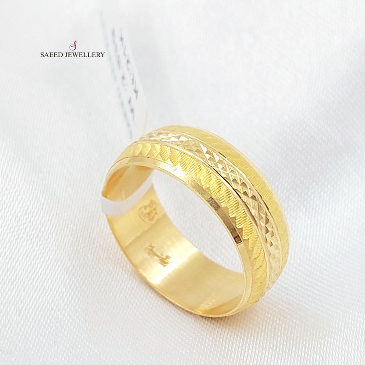 21K ذبلة سي ان سي ناعم-مجوهرات الشيخ سعيد-Saeed Jewelry 