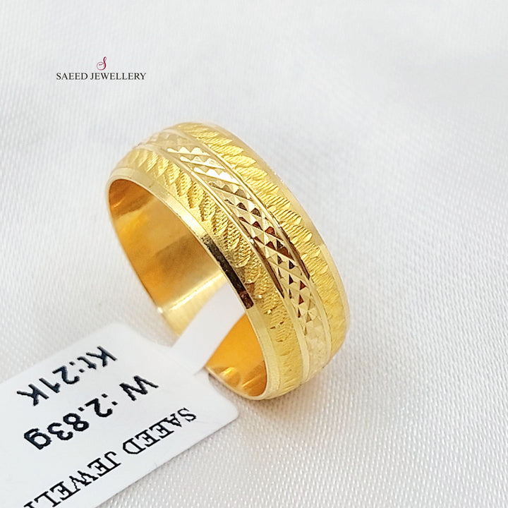 21K ذبلة سي ان سي ناعم-مجوهرات الشيخ سعيد-Saeed Jewelry 